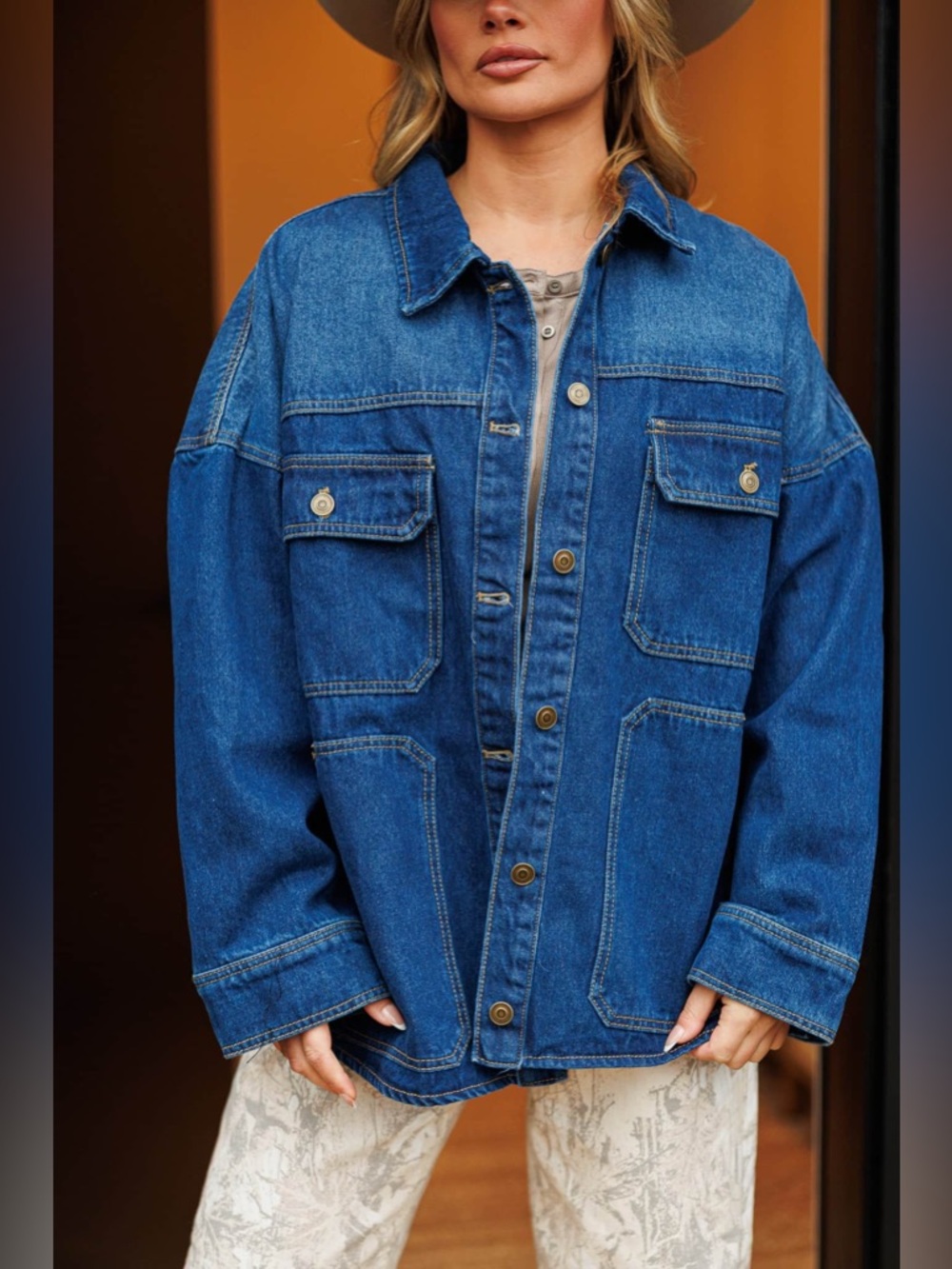 CJLA Oversized Denim Jacket - S